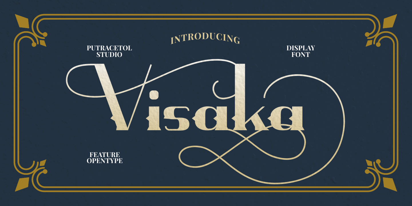 Пример шрифта Visaka